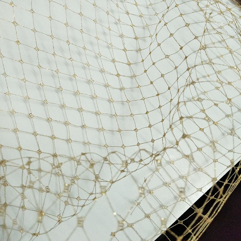 Tessuto a rete nera a trama a  - Crystal Mesh Fabric recensione e prezzo