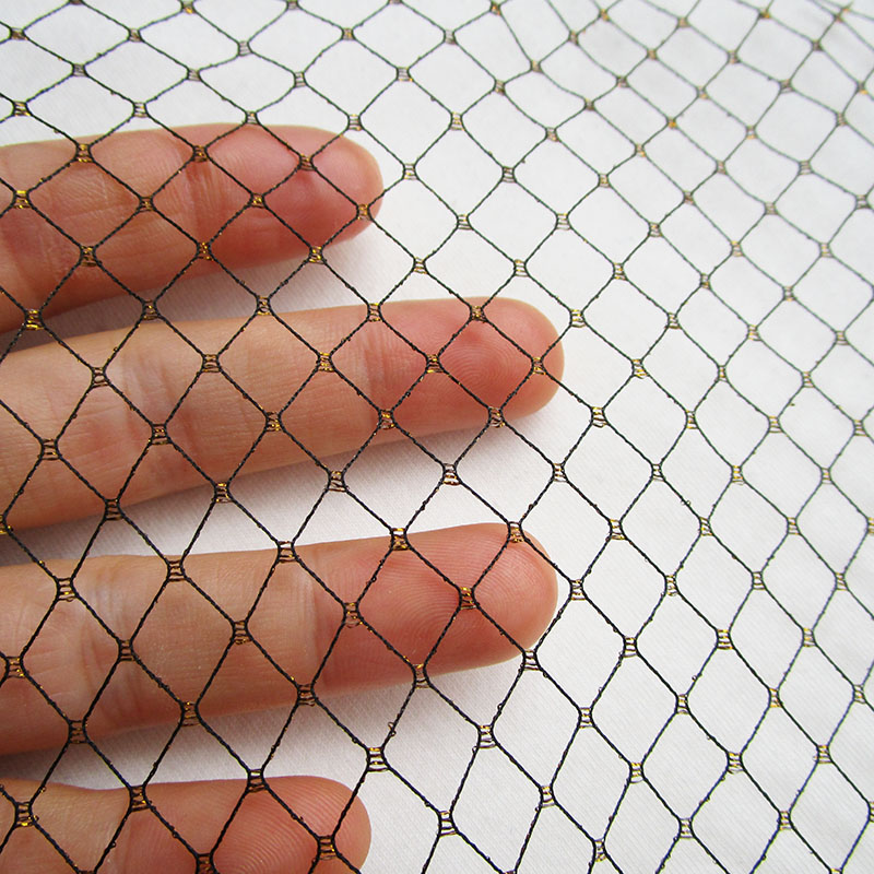 Tessuto a rete nera a trama a  - Crystal Mesh Fabric recensione e prezzo